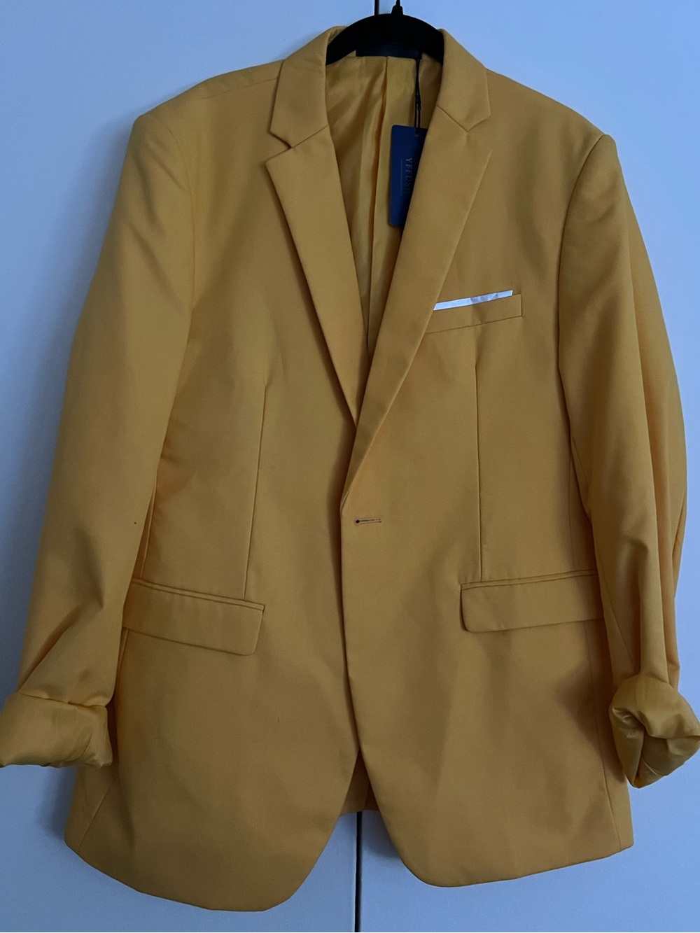Unbranded Yellow Classic Single-Breasted Blazer